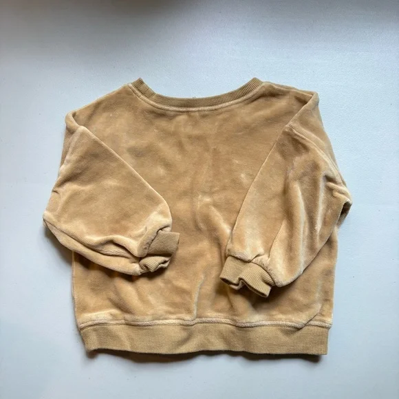Quincy Mae Organic Velour Baby Sweatshirt - Picture 3 of 3